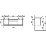 Тумба под раковину LAUFEN CASE FOR PALACE 120x38 белый 4.0130.2.075.475.1
